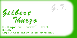 gilbert thurzo business card